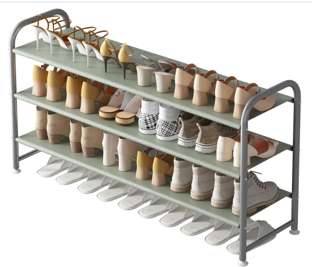 1. INGIORDAR 3-Tier Metal Shoe Rack Organizer Holds 18 Pairs