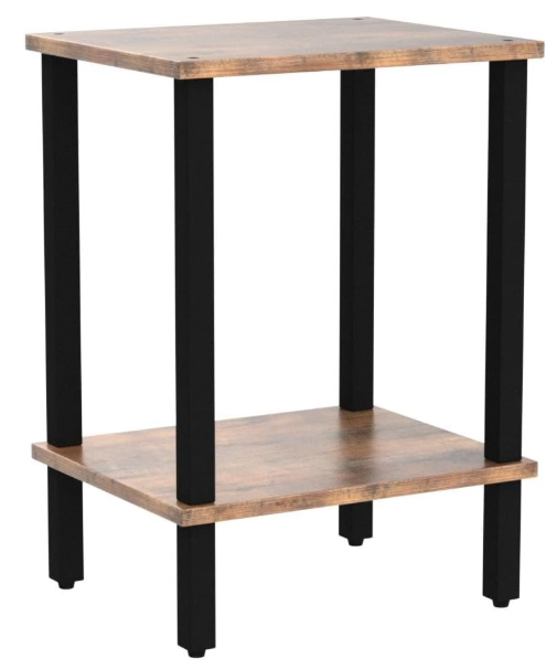 TUTOTAK End Tables Set of 2 Two Tier Storage